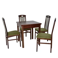 Küchentisch Essgruppe in Nussbaum - Solida (fünfteilig)