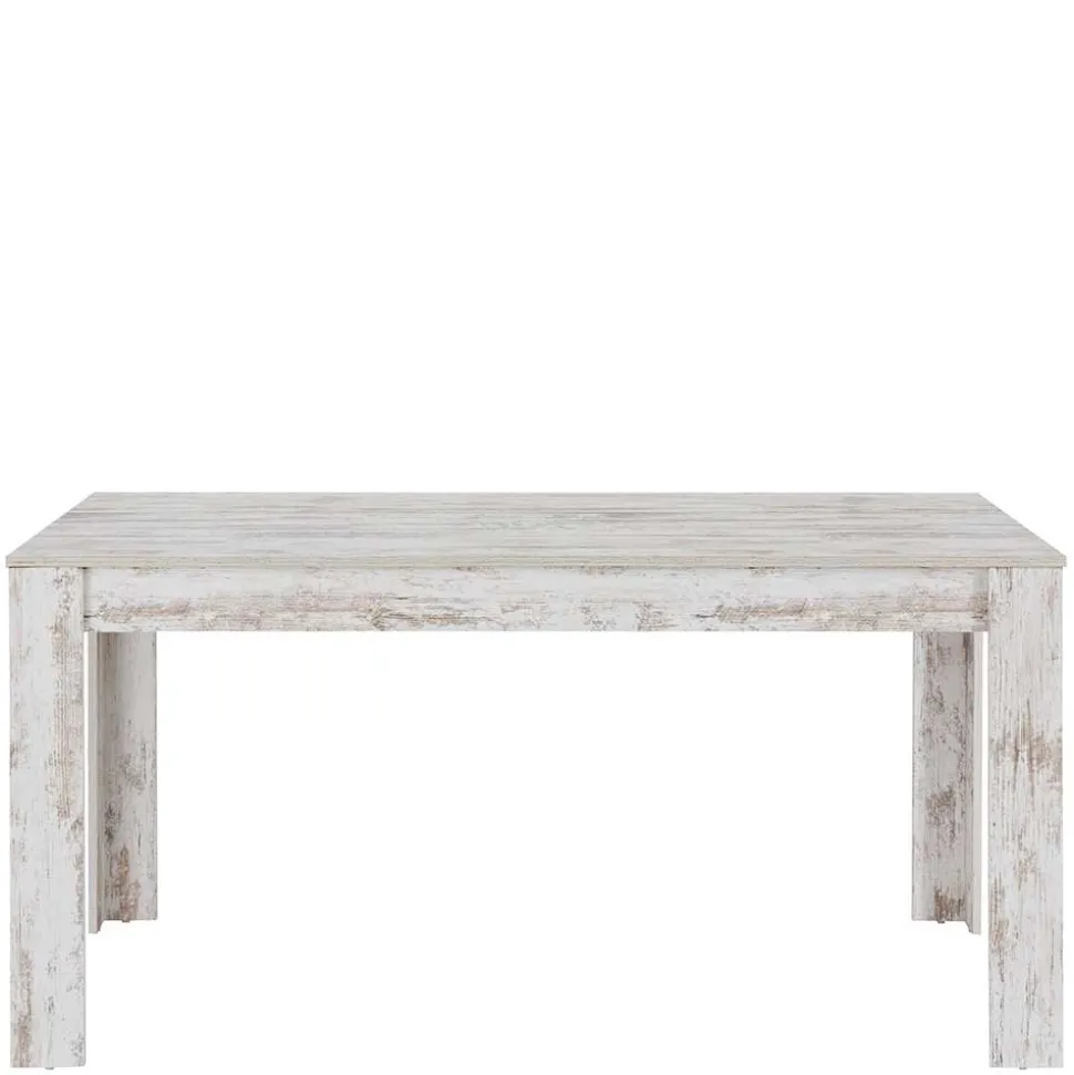 Küchentisch in Holzoptik White Wash Shabby - Remania