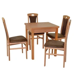 Küchentisch Möbelset in Buche - Uminia (fünfteilig)