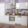 Küchenzeile Lore in Weiß Hochglanz (sechsteilig)