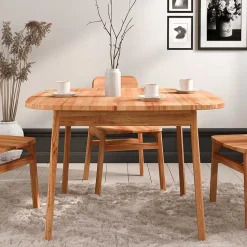 Kernbuche Esszimmertisch mit 90 cm Tiefe - Lana