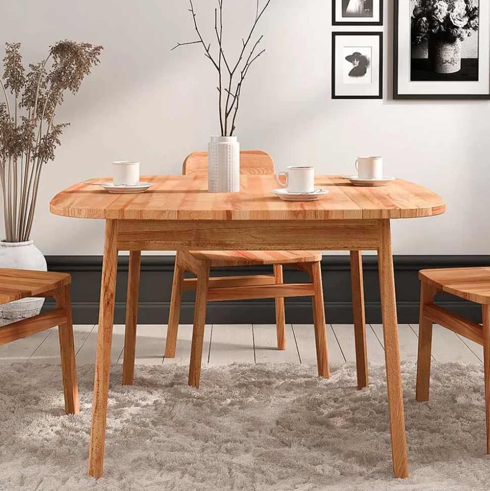 Kernbuche Esszimmertisch mit 90 cm Tiefe - Lana