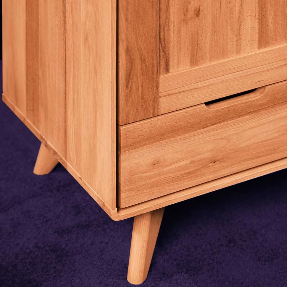 Kernbuche Kleiderschrank mit 2 Türen - Junola