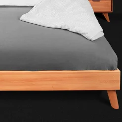 Kernbuche Massivholzbett mit Unterlänge 190 - Junola I