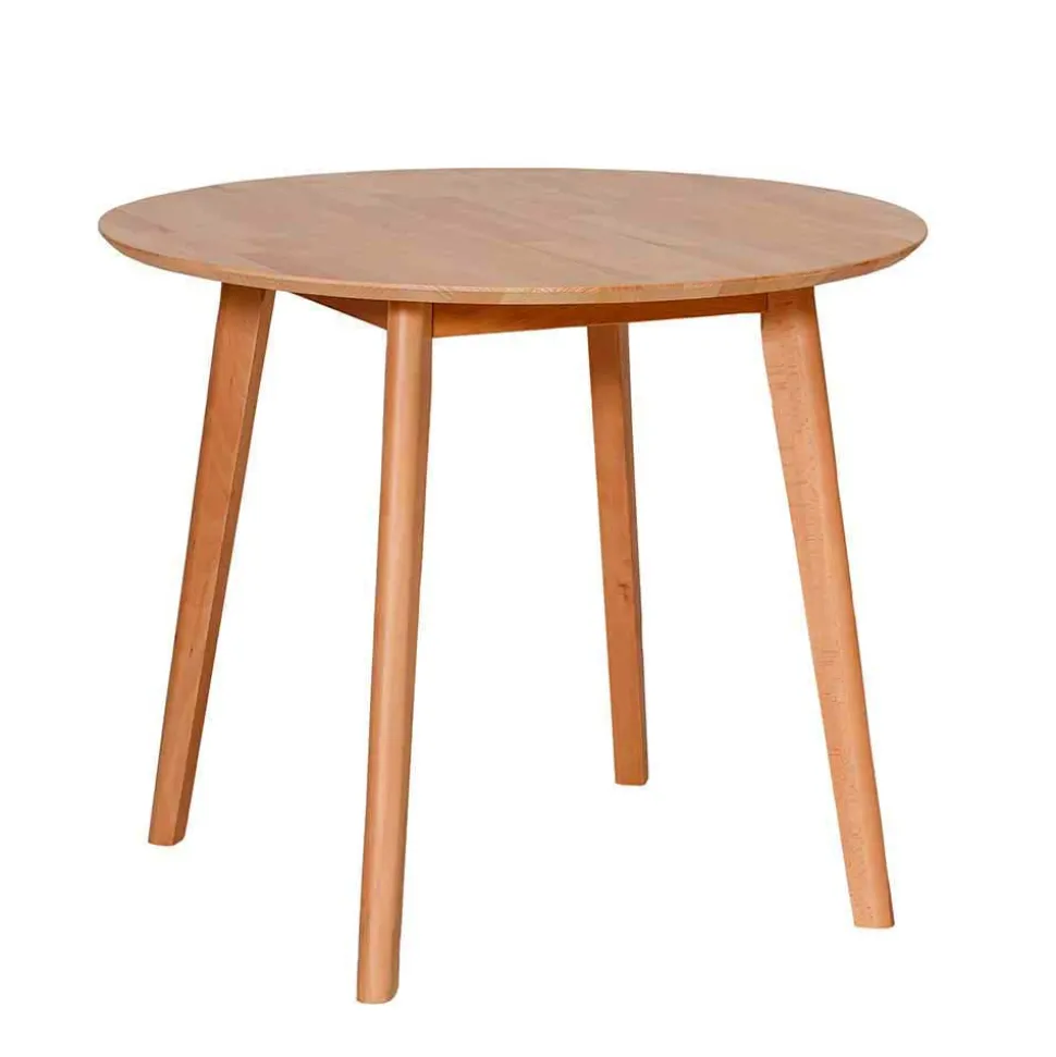 Kernbuche Tischgruppe rund - Metauro (fünfteilig)