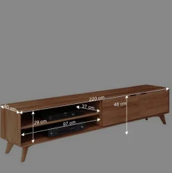 Kernbuche TV Board in Natur geölt - Junola