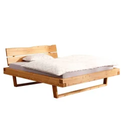 Kiefer Bett mit Baumkanten Kopfteil - Kalastania