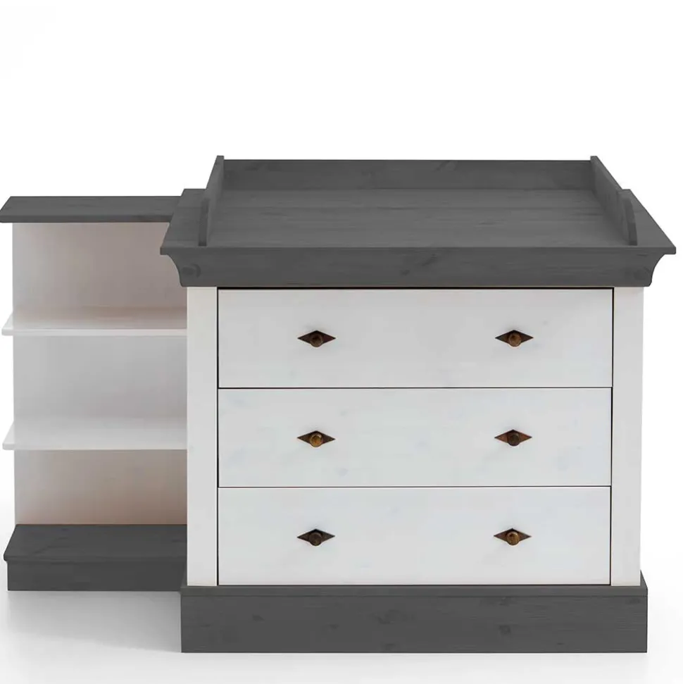 Kiefer Kinder Kommode auch mit Wickelaufsatz - Mirandesca