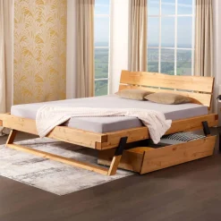 Kiefernholz Bett auf Kufen - Kalastania