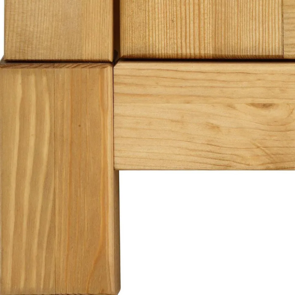 Kiefernholz Kommode mit Metallgriffen - Lavronica