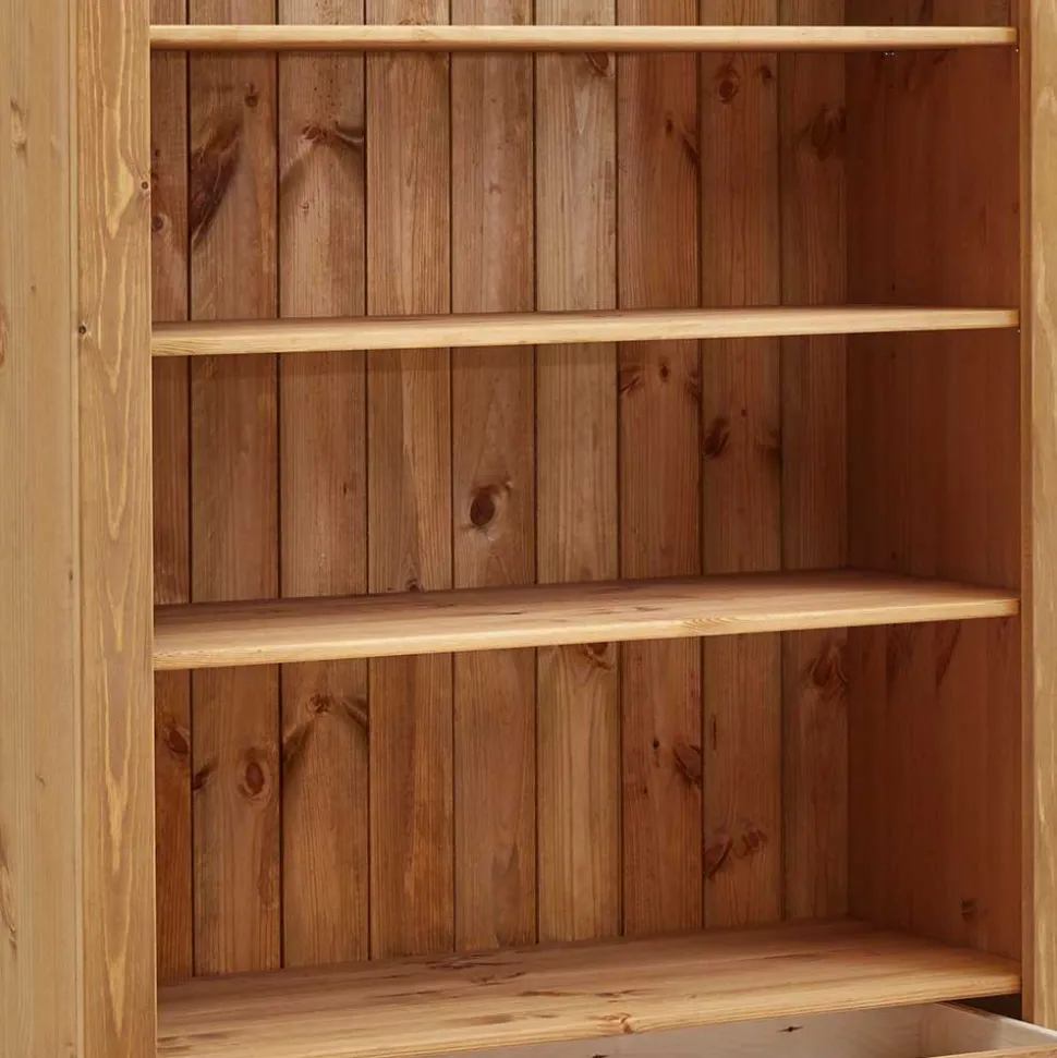 Kiefernholz Landhaus Regal 108x203x45 cm - Piatra