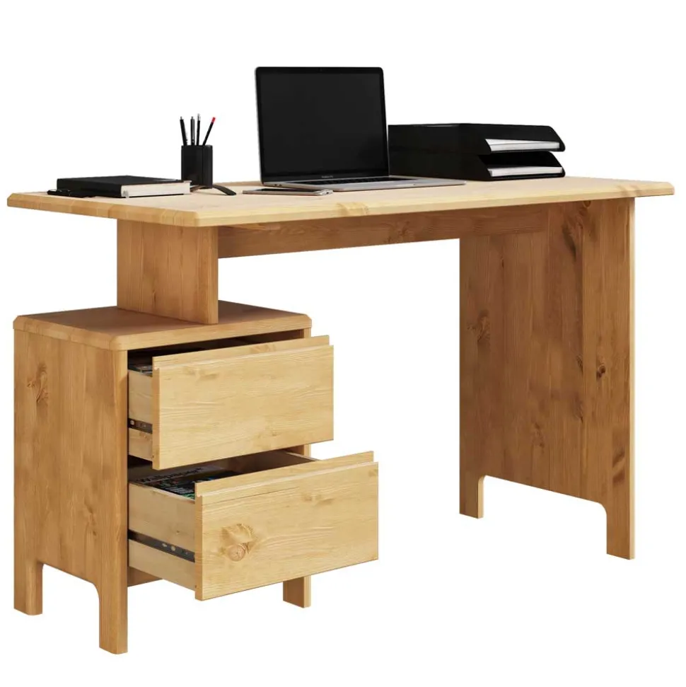 Kiefernholz Schreibtisch gebeizt und geölt - Malpelo