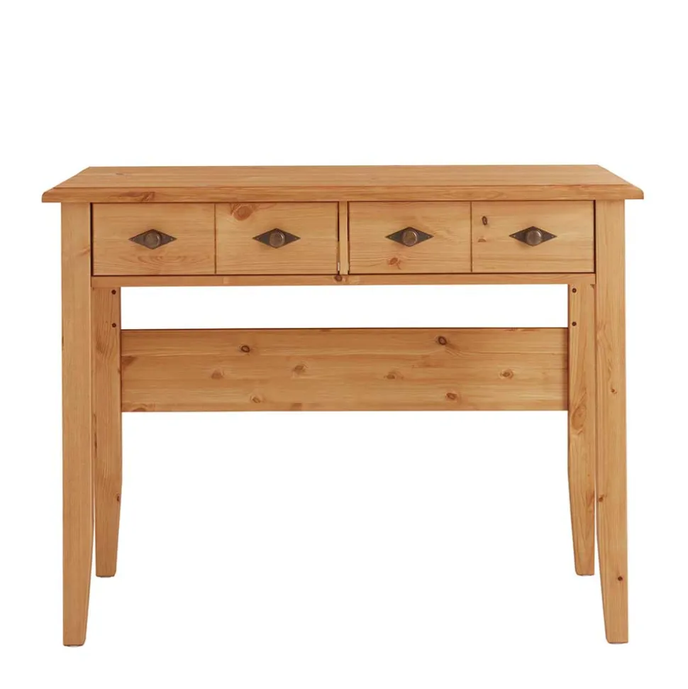 Kiefernholz Schreibtisch kompakt 102x53 cm - Piatra