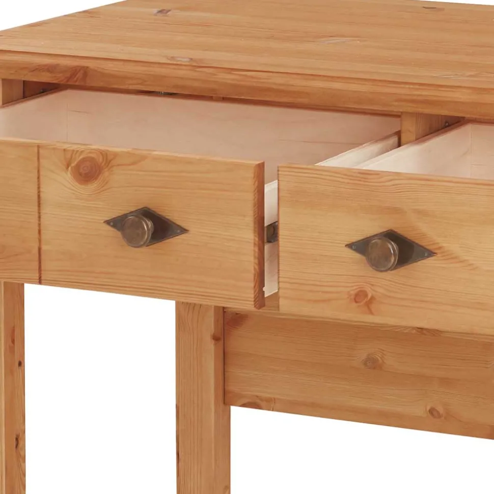 Kiefernholz Schreibtisch kompakt 102x53 cm - Piatra