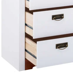 Kiefernholz Schubladen Kommode zweifarbig - Beapta