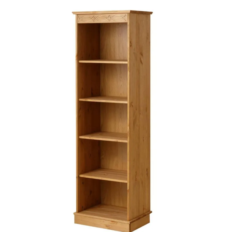 Kiefernholz Standregal mit fünf Fächern - Goro