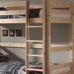 Kiefernholz Stockbett mit Ausziehbett - Lulzima