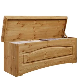 Kiefernholz Wäschetruhe im Landhausstil - Vocoja