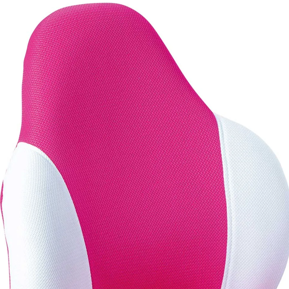 Kinder Drehstuhl in Pink & Weiß mit Schwarz - Dario