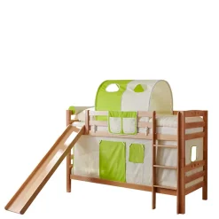Kinder Etagenbett mit Rutsche & Stoffset - Sivarin