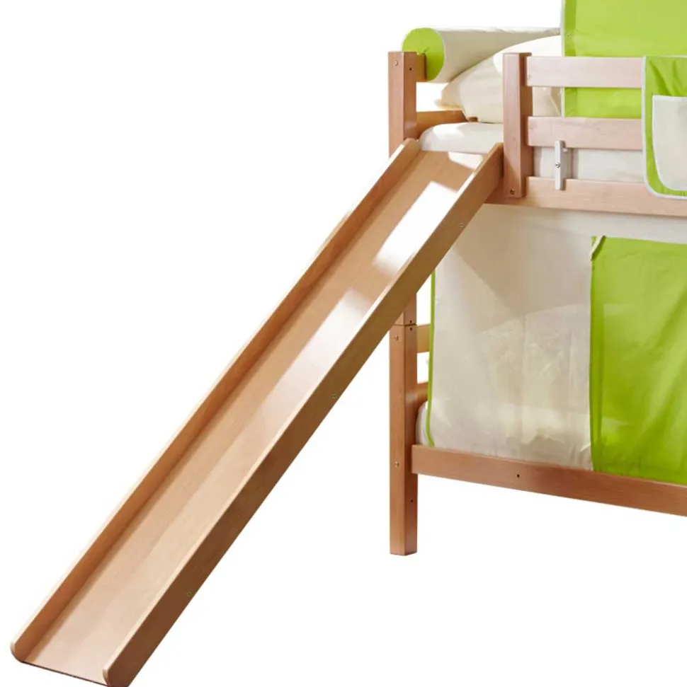 Kinder Etagenbett mit Rutsche & Stoffset - Sivarin