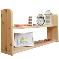 Kinder Kiefernholz-Stockbett in Natur - Nioara