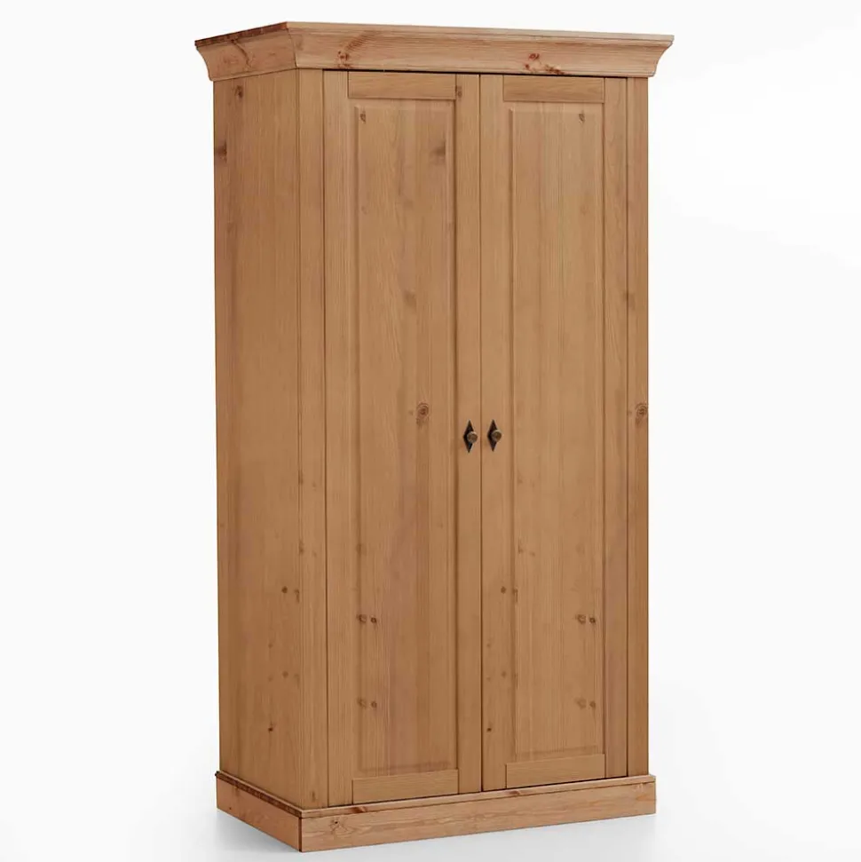 Kinder Kleiderschrank in Kiefer Laugefarben - Piatra