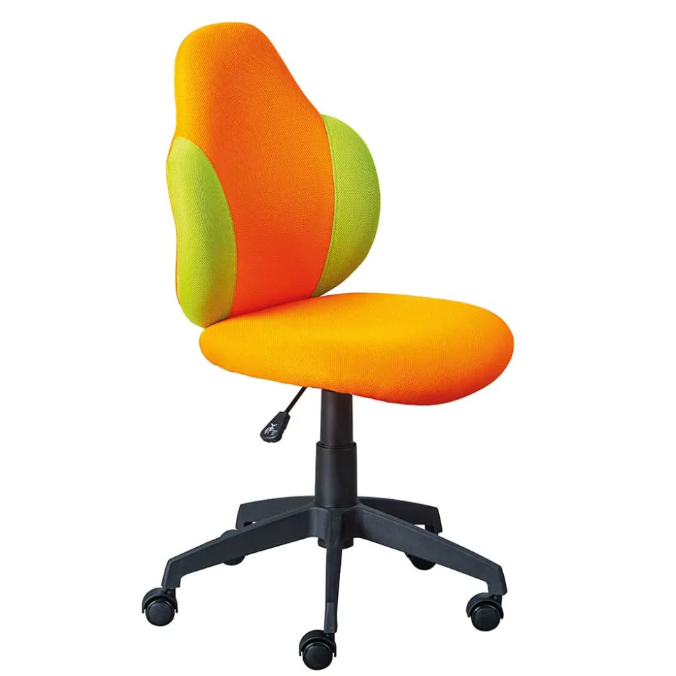 Kinder Schreibtischstuhl in Orange & Hellgrün - Humitas