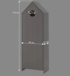 Kinder Schränke & Regal in Häuser Optik - Indefiva (dreiteilig)