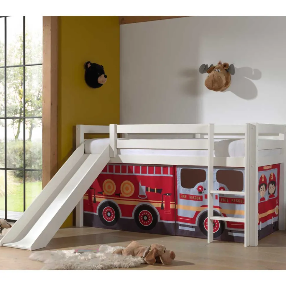Kinder Spielbett Hochbett Feuerwehr - Tyago
