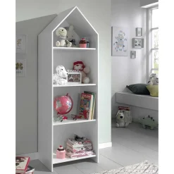 Kinderregal in Hausform mit vier Fächern - Indefiva