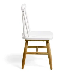 Kinderstühle in Weiß und Natur - Metony (2er Set)