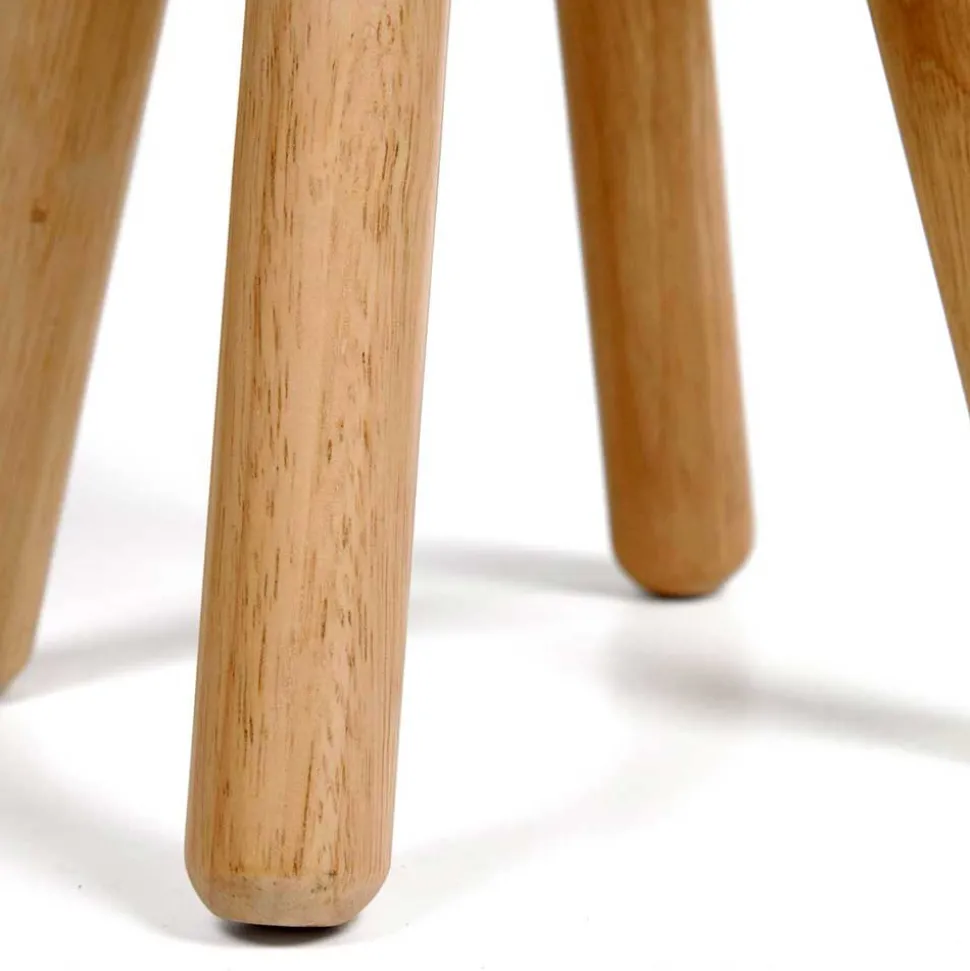 Kinderzimmer Holzhocker aus Gummibaum - Ivano