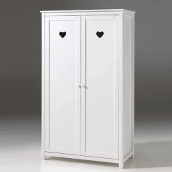 Kinderzimmer Kleiderschrank Grandory in Weiß lackiert