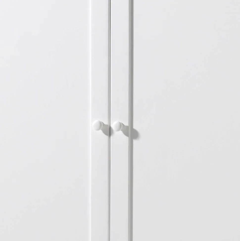 Kinderzimmer Kleiderschrank Grandory in Weiß lackiert