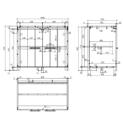 Kinderzimmer Kommode - Wickelaufsatz optional - Ellen