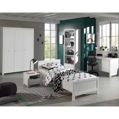 Kinderzimmer Kompletteinrichtung in Weiß - Ellen (fünfteilig)