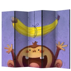 Kinderzimmer Paravent mit Banane & Affe - Lavino