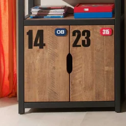 Kinderzimmerregal Krefos aus Kiefer teilmassiv