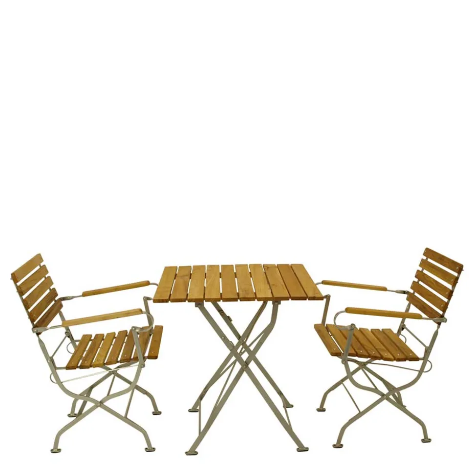 Klappbare Gartengruppe aus Robinie - Valdiza (dreiteilig)