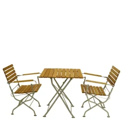 Klappbare Gartengruppe aus Robinie - Valdiza (dreiteilig)