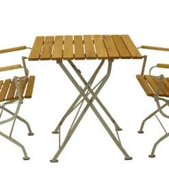 Klappbare Gartengruppe aus Robinie - Valdiza (dreiteilig)