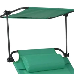 Klappbare Gartenliege mit Dach - Bobila