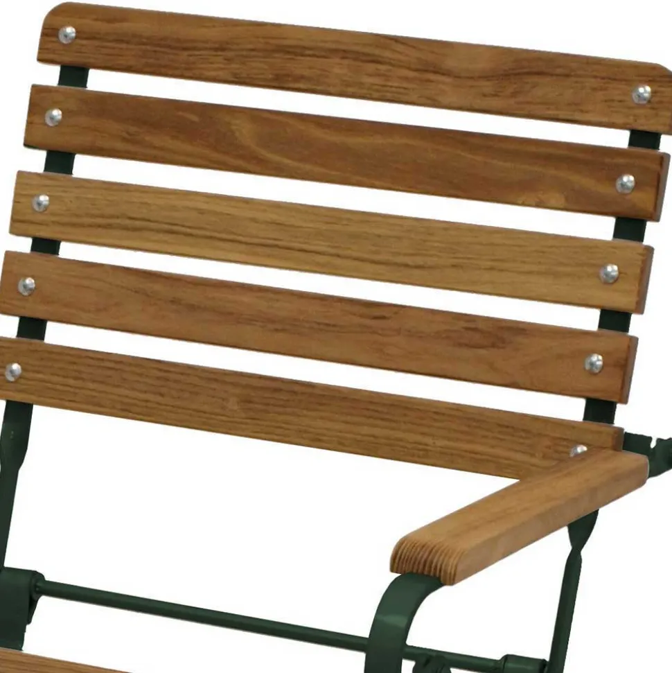 Klappbarer Biergartenstuhl mit Armlehnen - Maidino