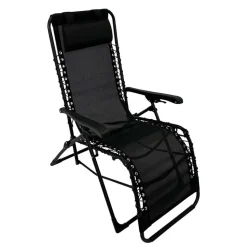 Klappbarer Gartensessel aus Mesh & Stahl - Liesca