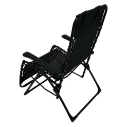 Klappbarer Gartensessel aus Mesh & Stahl - Liesca