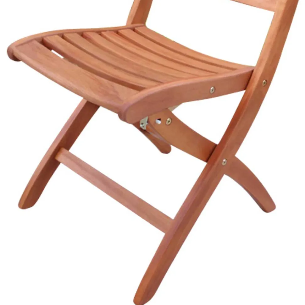 Klappbarer Gartenstuhl Nathalie aus Holz massiv (2er Set)