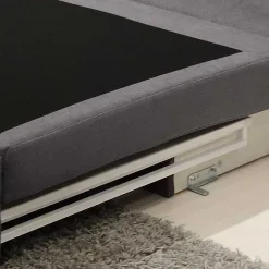 Klappsessel in Silber Grau Webstoff - Belania