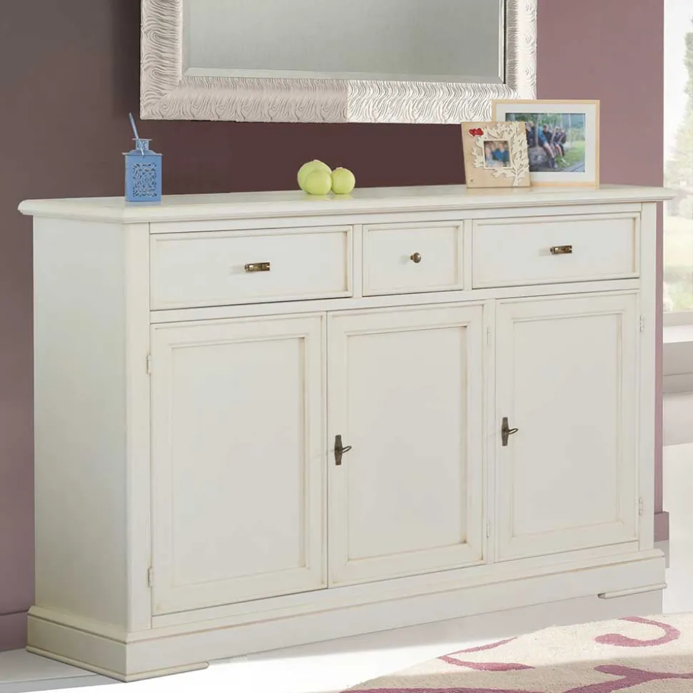 Klassische Anrichte in Antikweiß - Annot