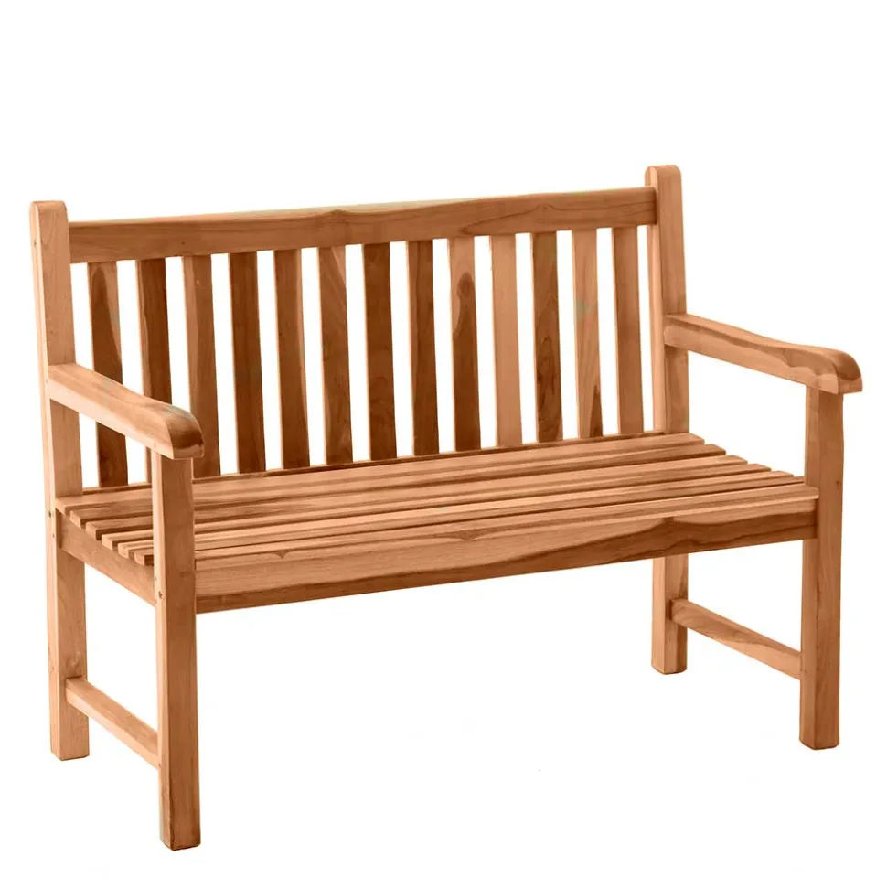 Klassische Holz Gartenbank mit Lehnen - Klahuma